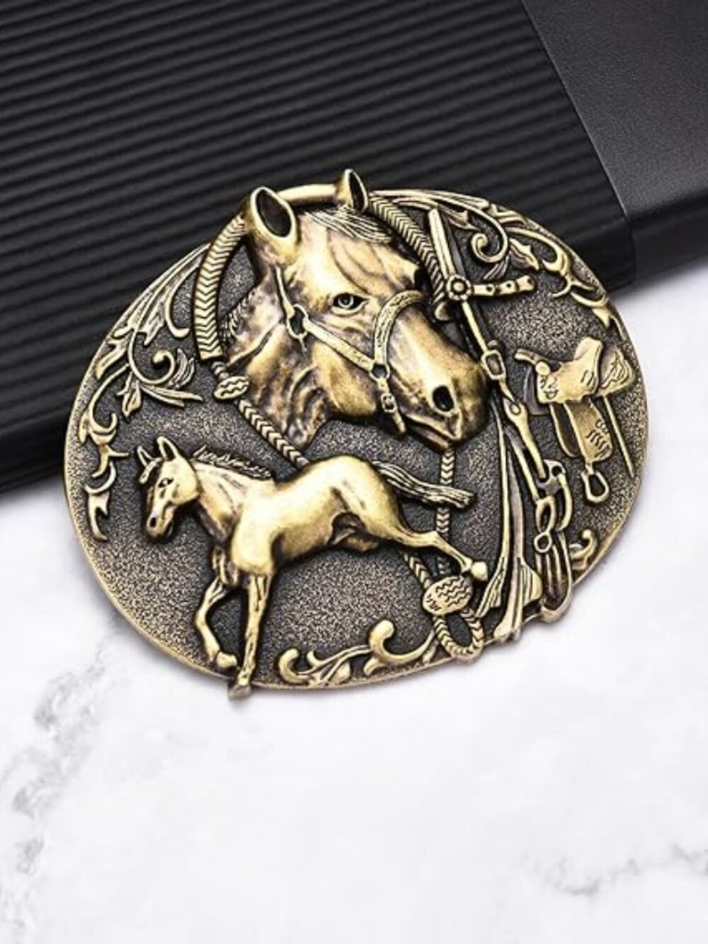 NEW Western Belt Buckle for Men & Women - Rodeo Horses Kentucky Derby Cowboy